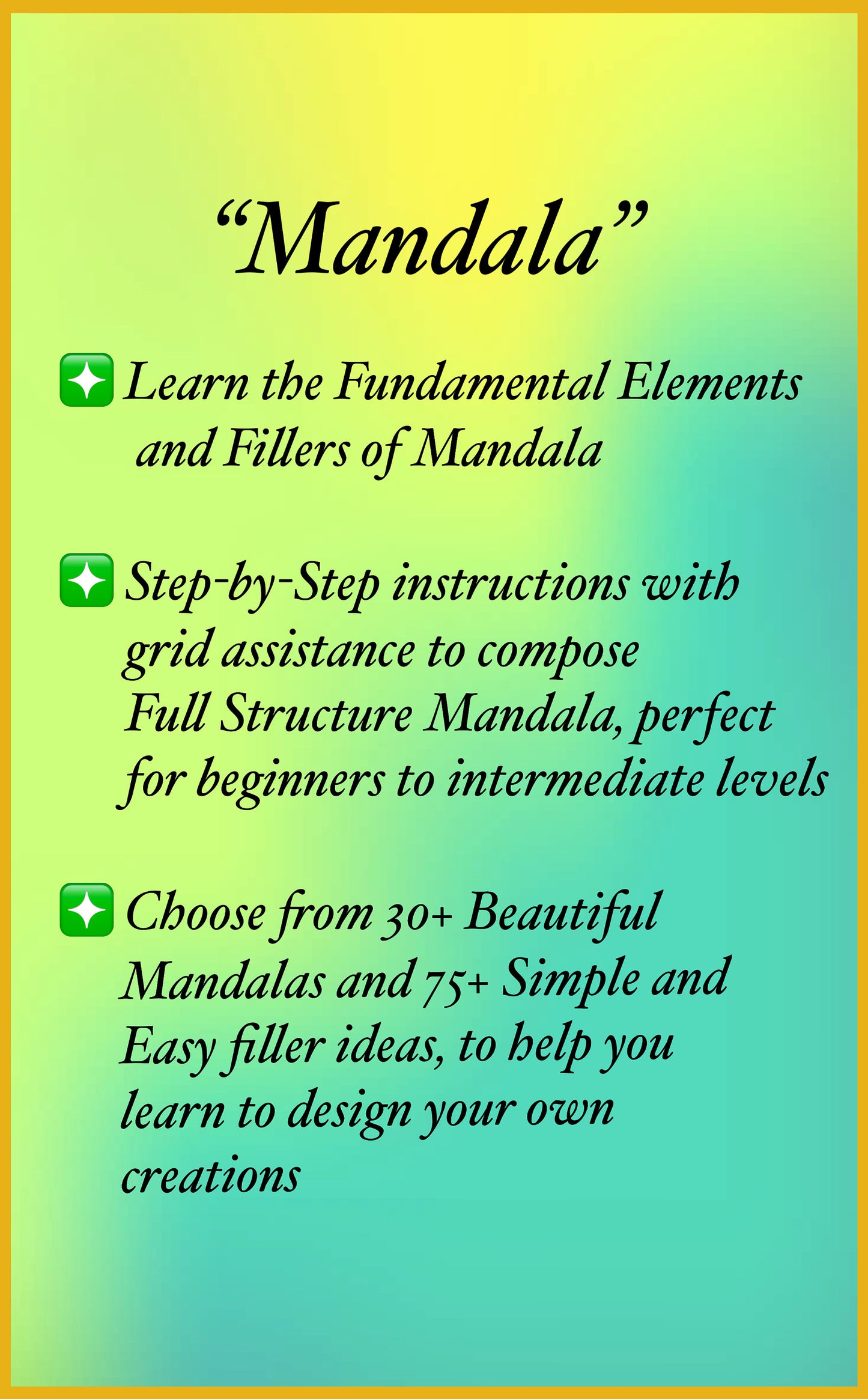 Mandala Guidance, Practice Sheets & Coloring (50 Pages), Learn to draw Mandala Art, Tracing, Digital, Printable Worksheets